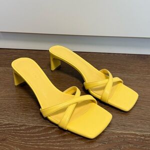 Billini Yellow Kitten Heels